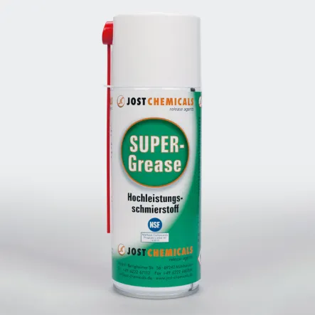 SUPER GREASE H1 bezbarwny smar w sprayu z PTFE (teflon), norma NSF-H1