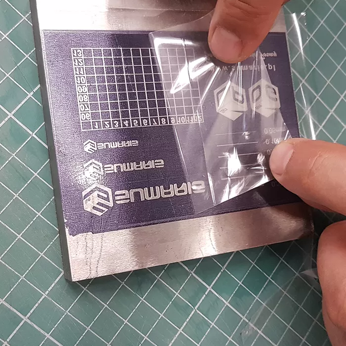 Folia do trawienia z maską wzoru do trawienia wg. dostarczonego projektu