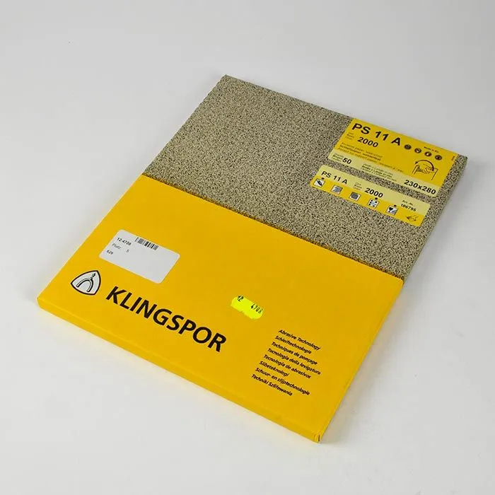 Papier ścierny Klingspor, SiC, arkusz 230x280 mm, opak. 50 szt.