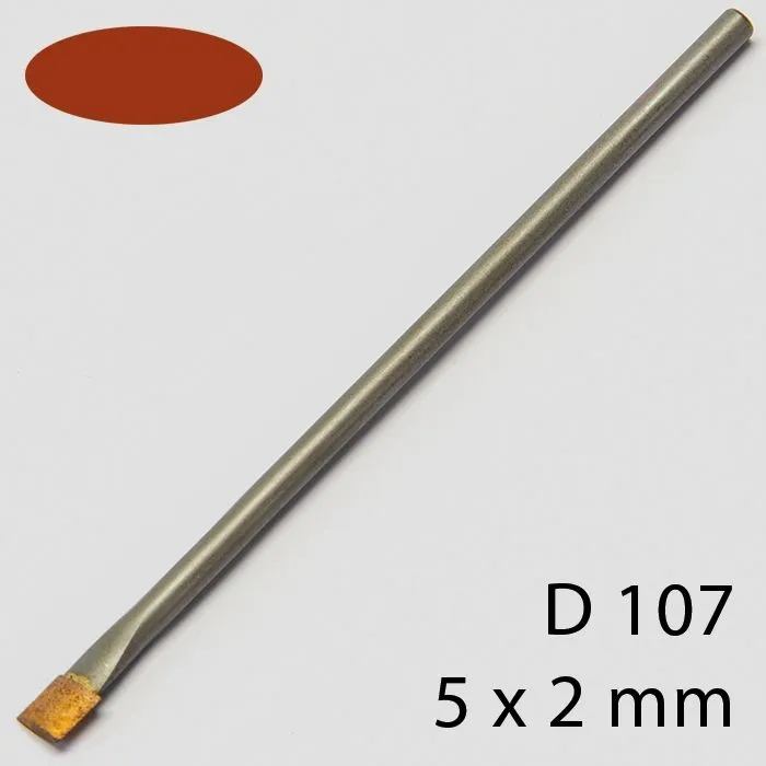 Specjalny pilnik z spieku diamentowego, owal 5 x 2 mm