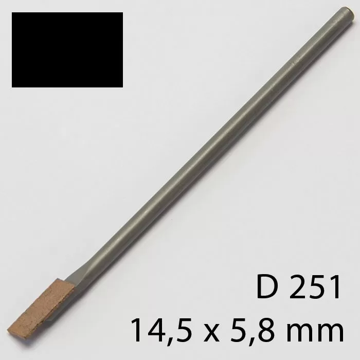 Specjalny pilnik z spieku diamentowego, prostokąt 14,5 x 5,8 mm