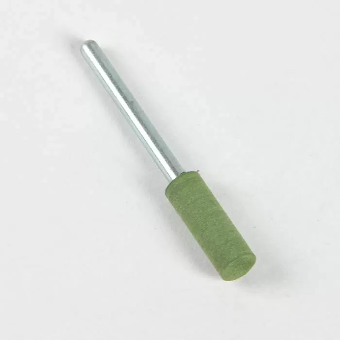 Trzpień szlif.+ poler. OX 44 na nośniku gumowym, trzp. Ø 3mm, Ø 6 x 17 mm
