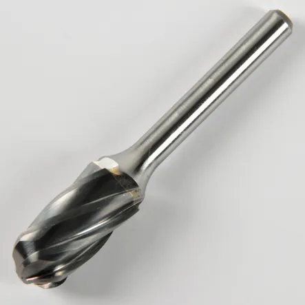 Frez obrotowy HM, z uzębieniem do metali niezależnych, cylinder zaokrąglony