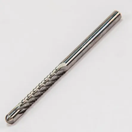 Frez obrotowy z węglika spiekanego, cylindryczny, okrągły, Ø 3 x 20 mm, trzpień Ø 3 mm, drobnoziarnisty