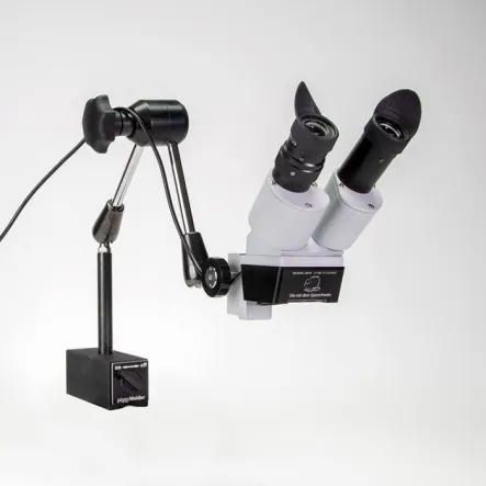 piggyWelder® Stereo-Weldingmicroscope (10-krotny) z filtrem, oświetleniem LED